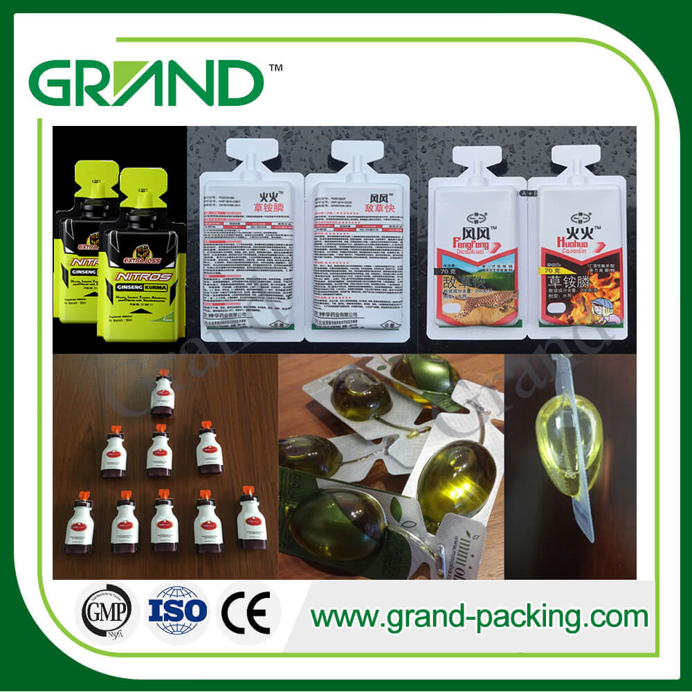 GGS-240 P15 ampoule nhựa làm đầy máy niêm phong cho chất lỏng/thuốc trừ sâu/chất lỏng