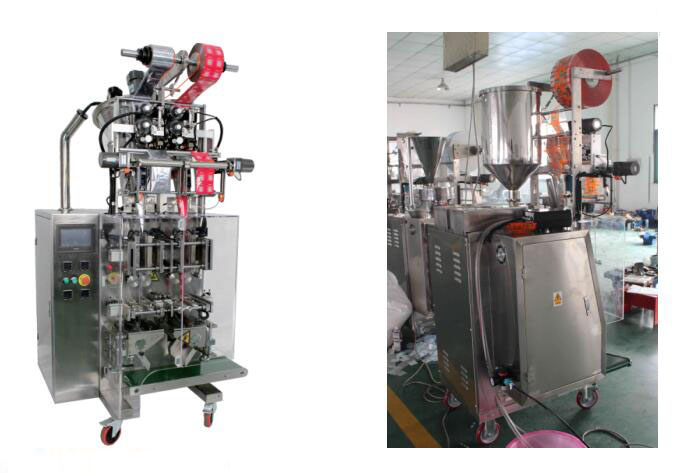 Tự động hai m&aacute;y đ&oacute;ng g&oacute;i g&oacute;i gel l&agrave;n đường